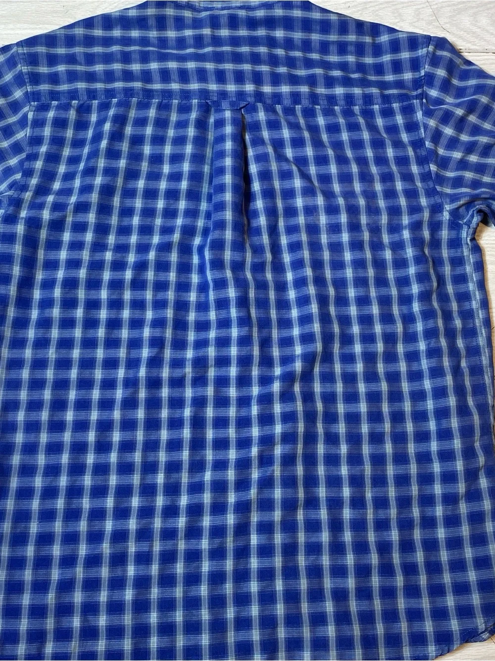 The North Face Men's M Plaid Button Down Shirt Blue Long Sleeve